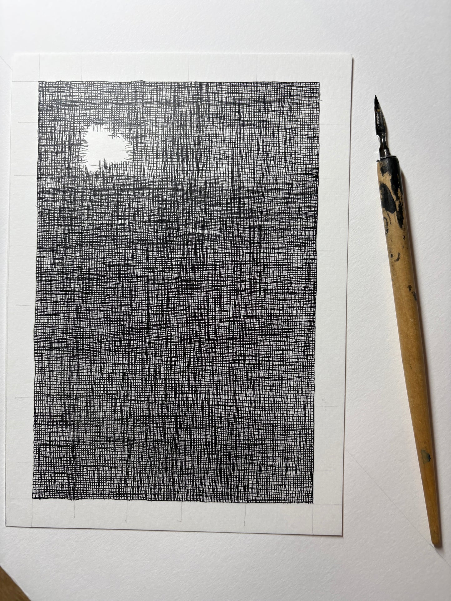 Relationship - triptych, original ink artwork