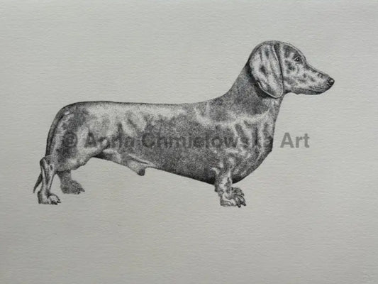 Look and admire me - original stippling artwork