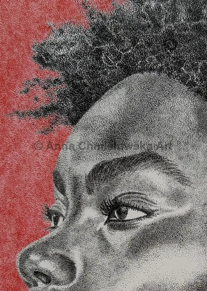 Spirit - portrait in stippling