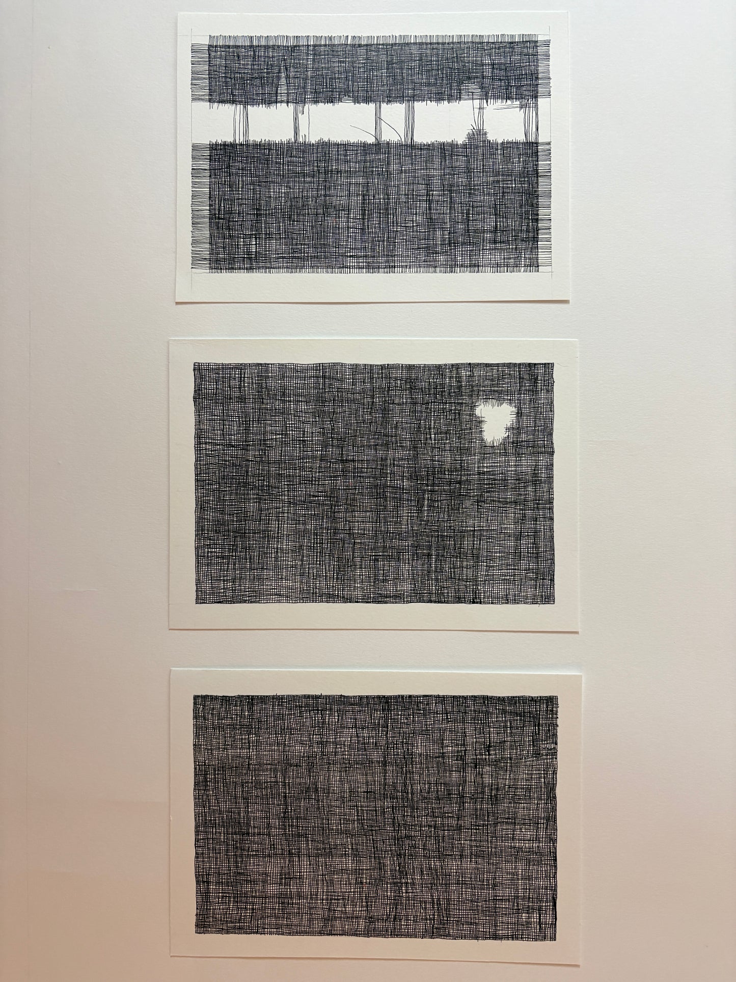 Relationship - triptych, original ink artwork