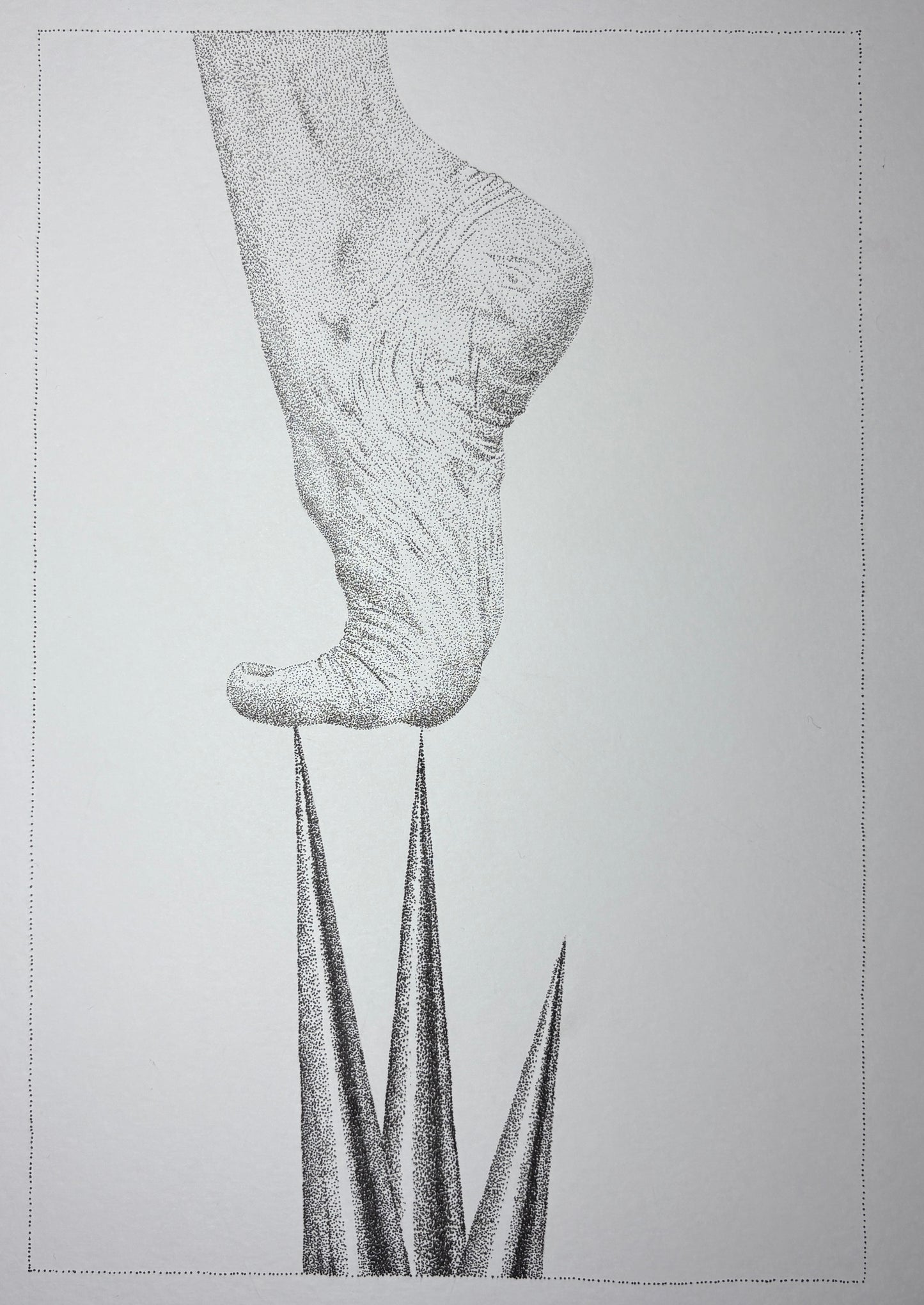 Life #4 - original stippled artwork