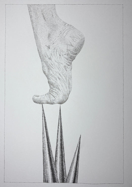 Life #4 - original stippled artwork