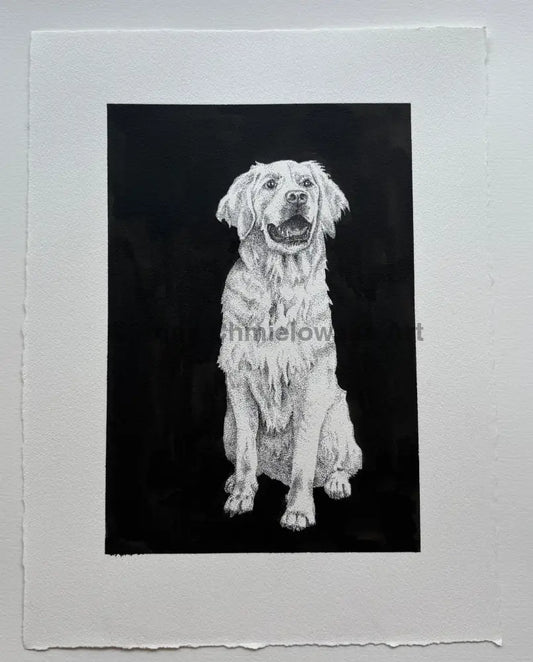 Carry me up the stairs - original stippling artwork