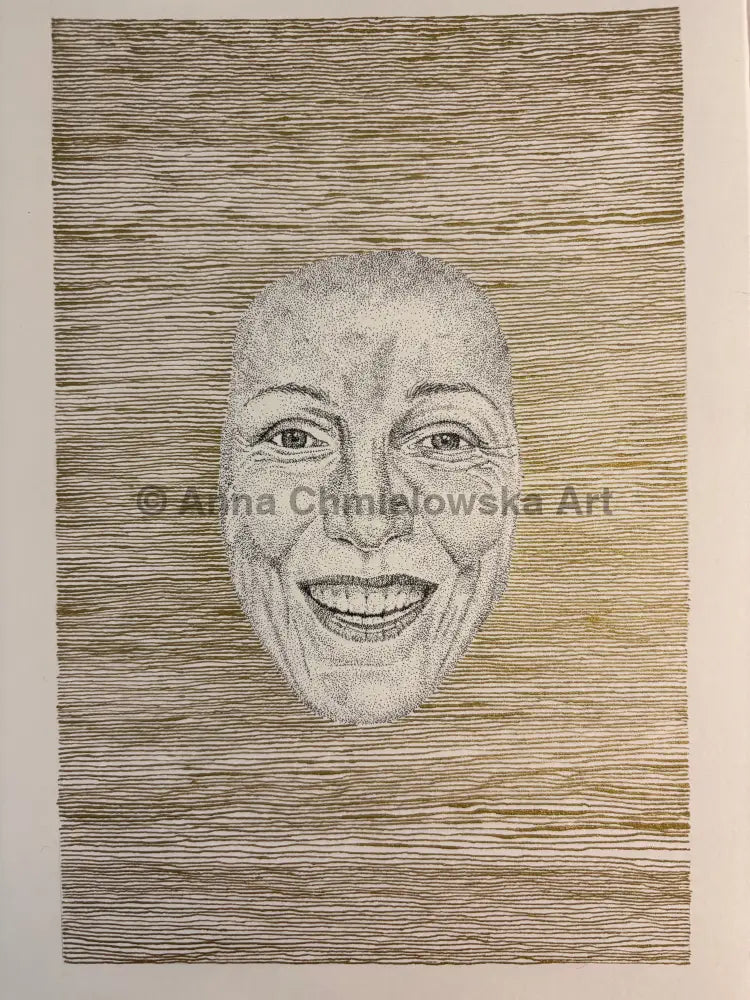 Float on surface #2 - original stippled artwork