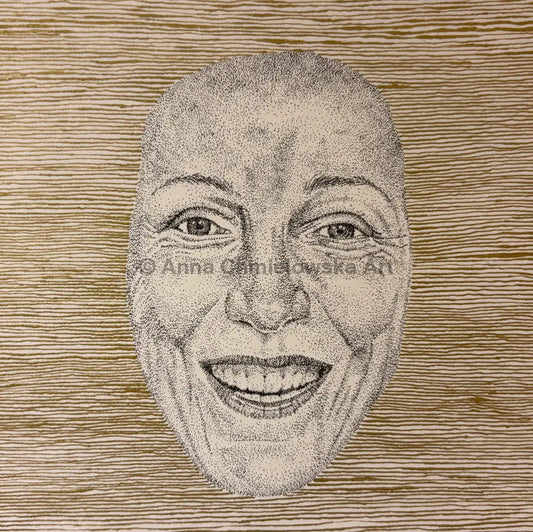 Float on surface #2 - original stippled artwork