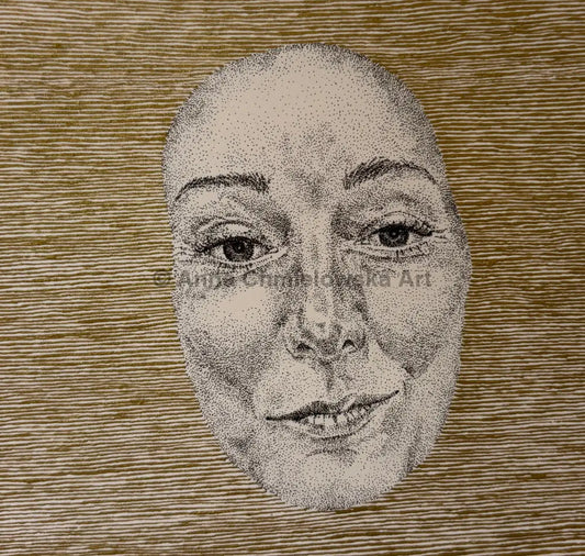 Float on surface #3 - original stippled artwork