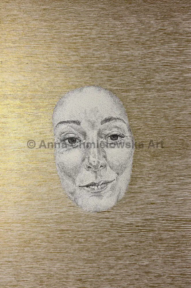 Float on surface #3 - original stippled artwork