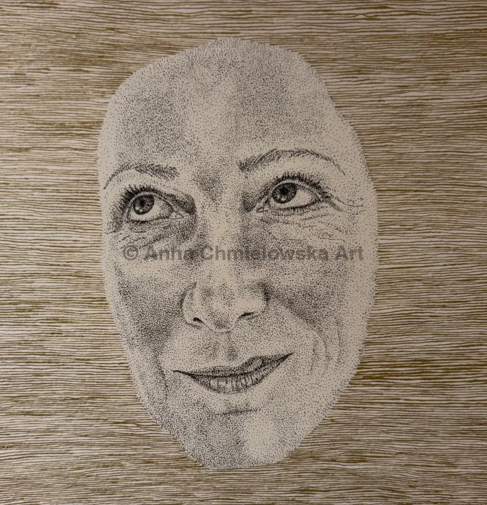 Float on surface #4 - original stippled artwork
