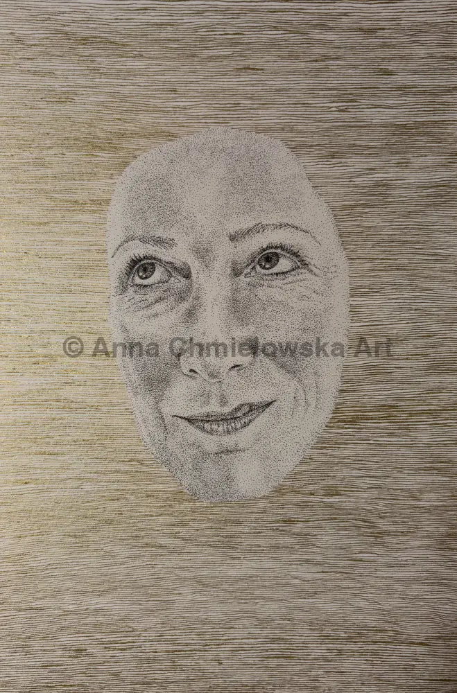 Float on surface #4 - original stippled artwork