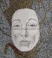 Float on surface #5 - original stippled artwork