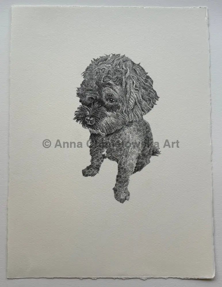 Im a good boy - original stippling artwork