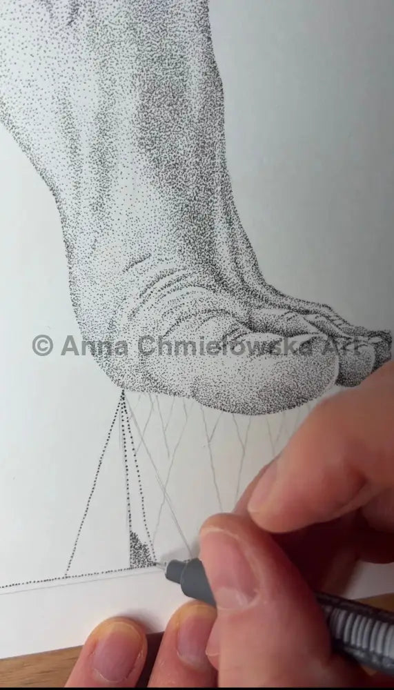 Life #2 - original stippled artwork