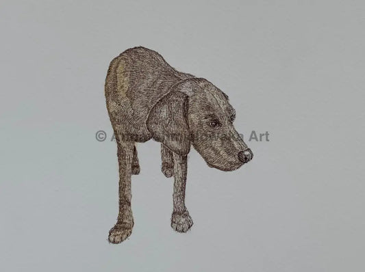 Original ink artwork - Dog#1