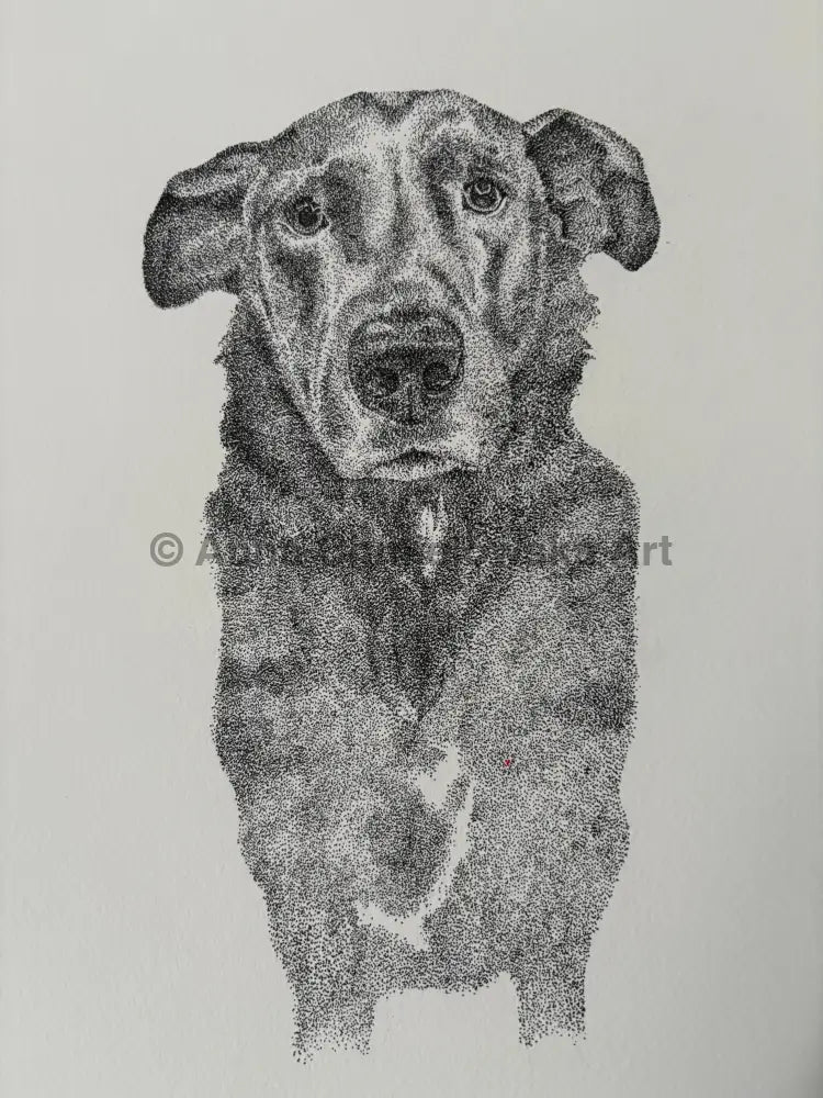The goodest - original stippling art work