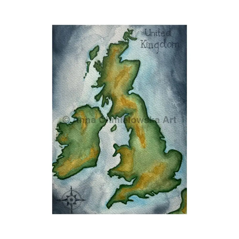 United Kingdom - original watercolour